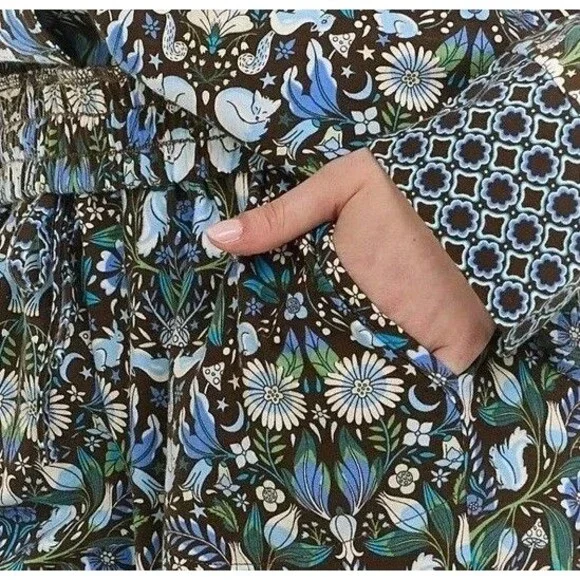 Vera Bradley Women's Notch Collar PJ Set Green NWT - Picture 4 of 5